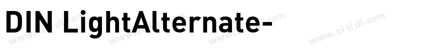 DIN LightAlternate字体转换